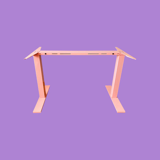 Pink desk frame.